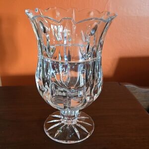 Decorative glass candle holder